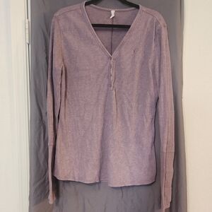 Women's Purple Long Sleeve Top, 3X